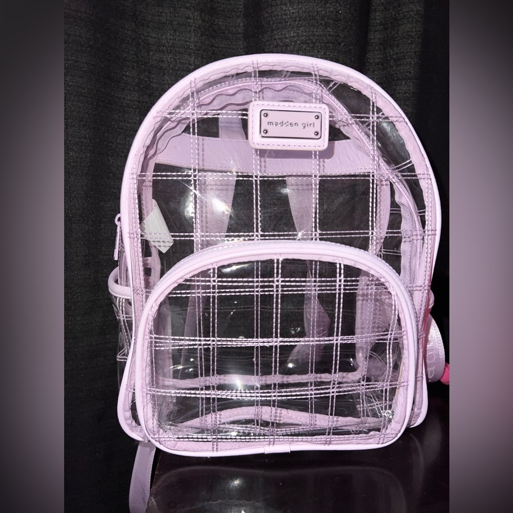 💜Madden Girl Lavender see thru backpack